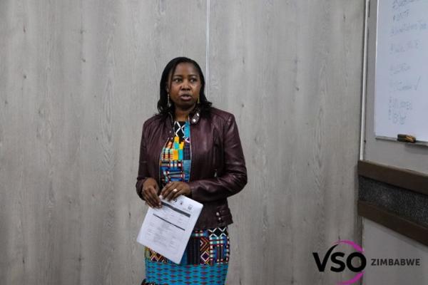  Margret Damba, national volunteer on the Speak it Loud project in Zimbabwe