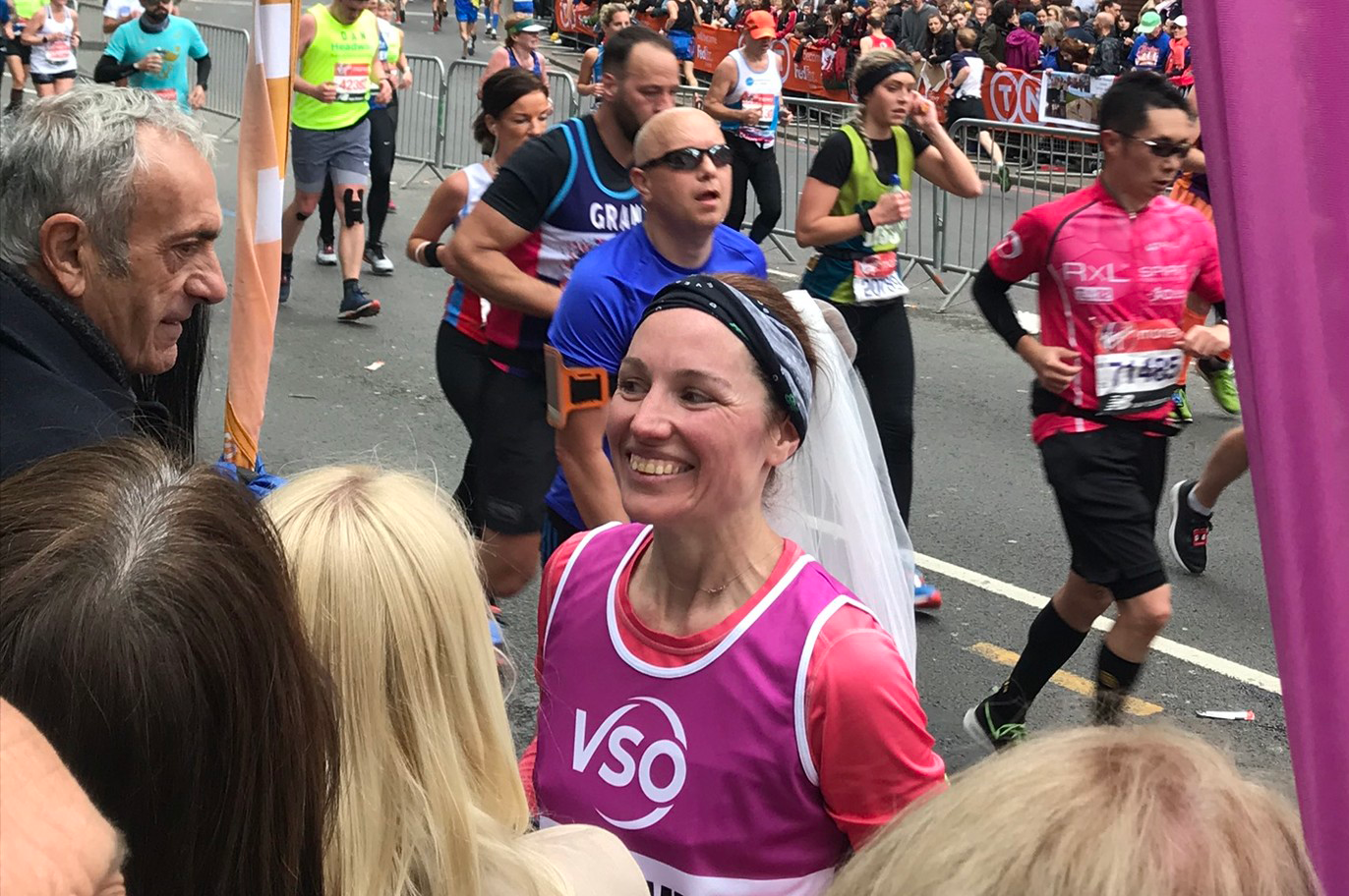 A VSO runner with a beaming smile
