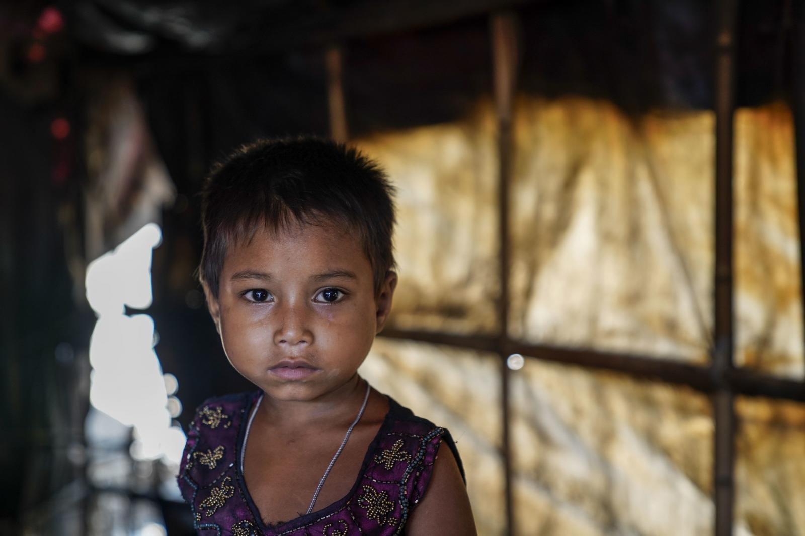Rohingya girl in Cox's Bazaar, Bangladesh