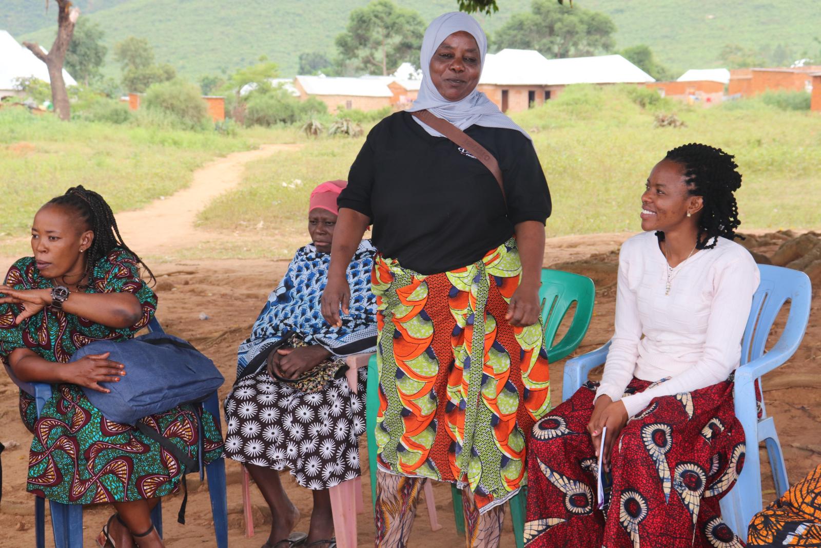 GEWOMA Chairperson Asia Hussein at meeting in Geita region