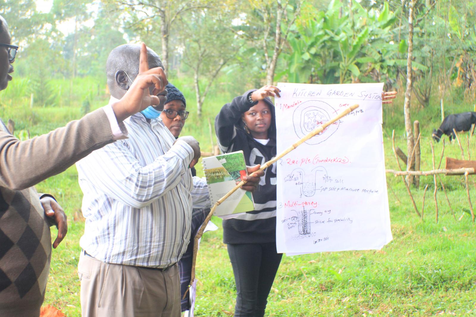 Organic farming training in Kenya