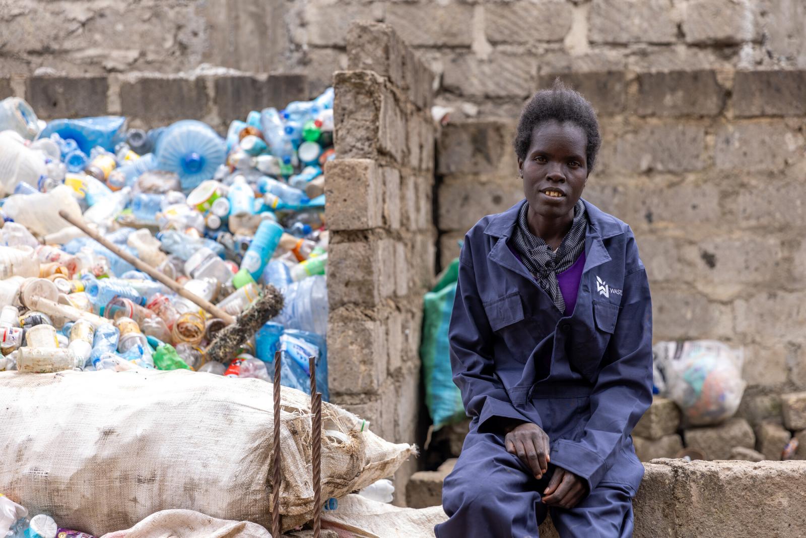Female waste picker