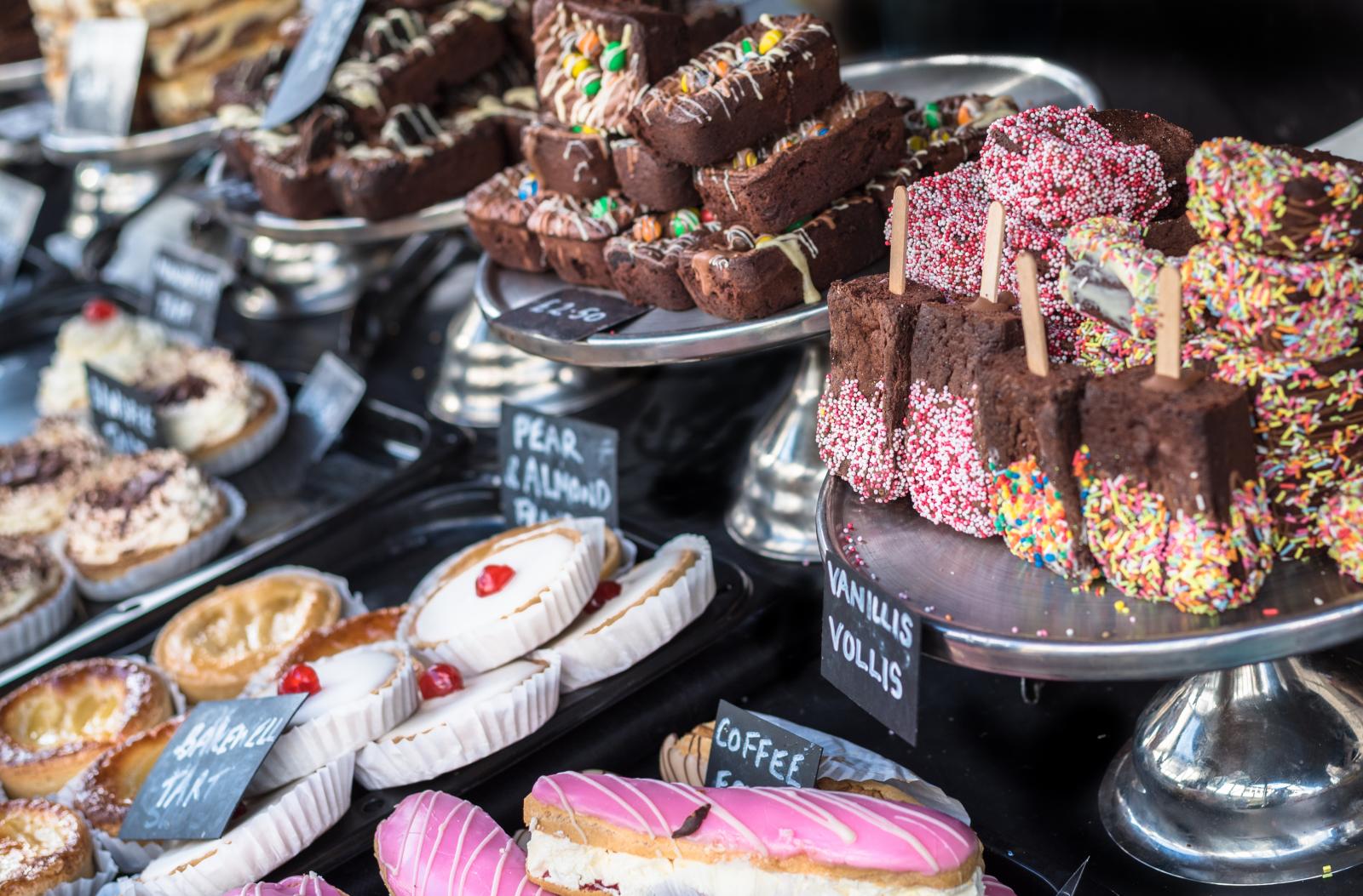 a selection of cakes for sale - charity fundraiser