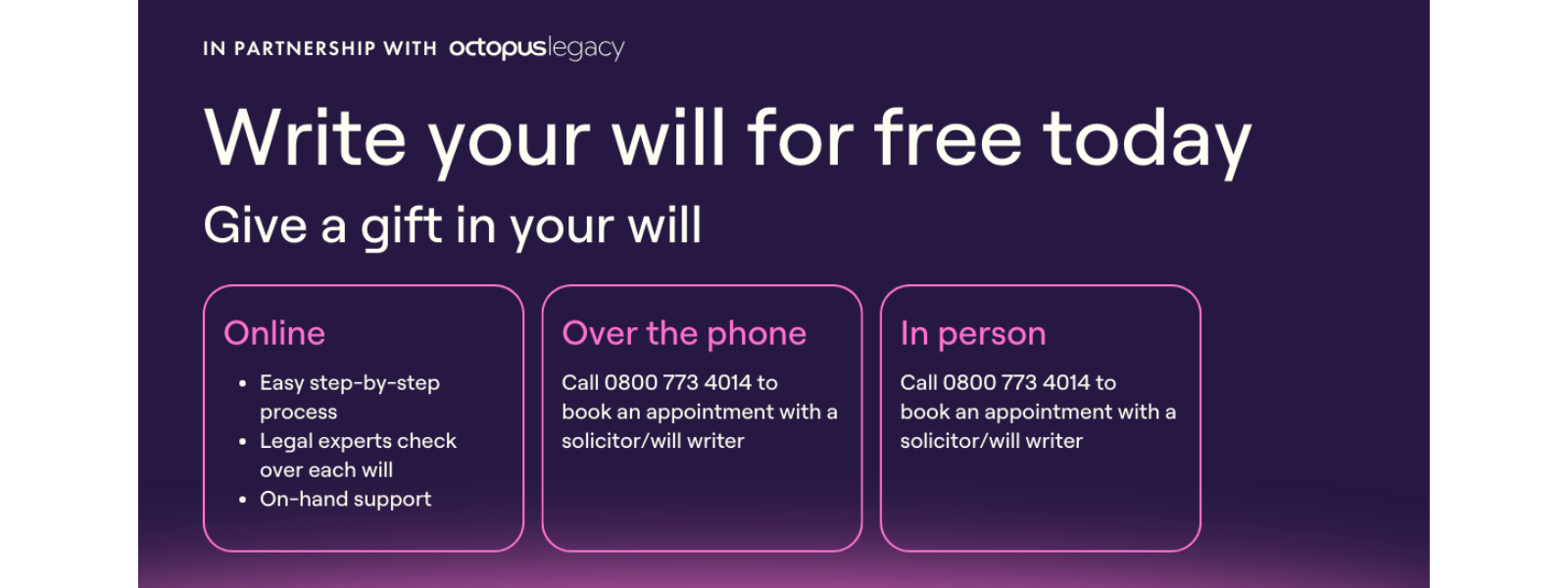 Write your free will today