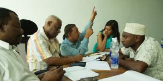 UK VSO volunteer Anuradha Banerjee is one of two Barclays employees placed through a VSO-Barclays partnership.