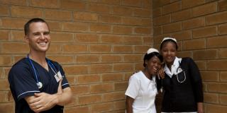 Volunteer David Atherton in  Malawi