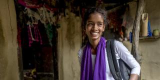 15-year-old "Little Sister" Arti gets ready to go to school