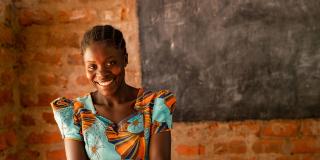 Nancy, 18, is a student at a Kenyan catch-up centre