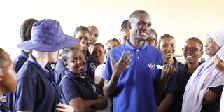 Eliud with youth