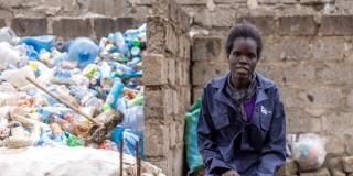 Female waste picker