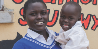Emily with her son, Shedi