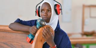 Mariam Hamis at the VETA centre in Lindi Mariam Hamis at the VETA centre in Lindi