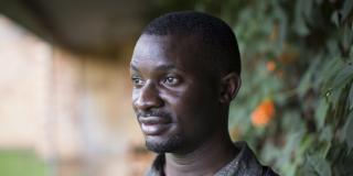 VSO-supported welding graduate Whycliffe Rutalemwa
