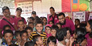 VSO staff at Rohingya camp