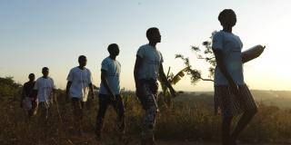 Community volunteers in the field to conduct surveys after Cyclone Idai.