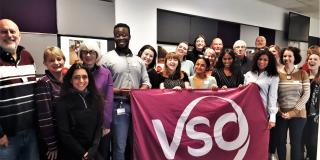 VSO speakers at the VSO offices in London