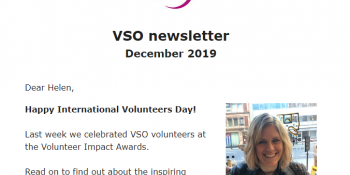 Preview thumbnail of the VSO volunteer newsletter