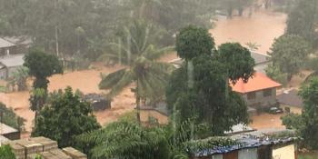 Severe flooding has hit rural Sierra Leone