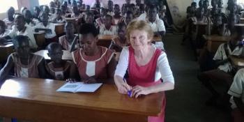 VSO volunteer researcher Pauline Faughan spent three months visiting schools in Uganda