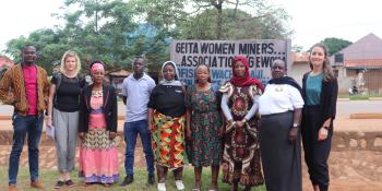 The CLARITY team with a group from HR services company Randstad, who are involved in the project’s business component, visiting GEWOMA as part of a monitoring and evaluation exercise. 