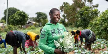 Female farmer in Kenya
