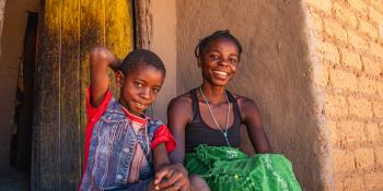 Zambian mother and son