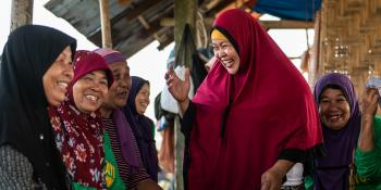 Fatima with community women