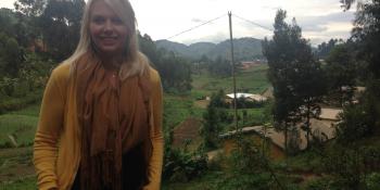 Chloe Bean is an education volunteer in Rwanda