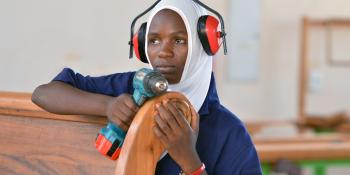 Mariam Hamis at the VETA centre in Lindi Mariam Hamis at the VETA centre in Lindi