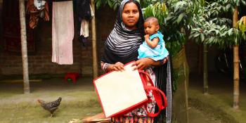 Rhumana Katun, VSO ICS beneficiary in Bangladesh.