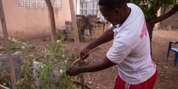 Peter Okoth is a Kenyan volunteer supporting farmers in Ghana Peter Okoth is a Kenyan volunteer supporting farmers in Ghana