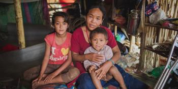 Woman and children living in a camp in Dhading, Nepal | VSO Woman and children living in a camp in Dhading, Nepal | VSO