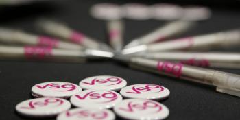 Pens and badges for VSO