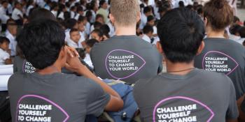 ICS volunteers in the field