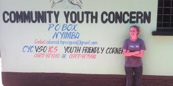 Sarah at Community Youth Concern in Zambia Sarah at Community Youth Concern in Zambia