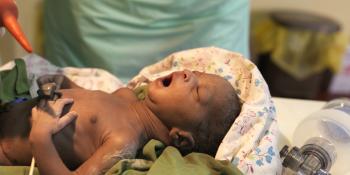 Newborn baby in Uganda