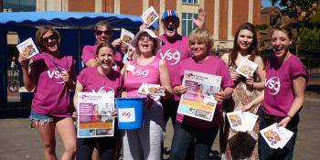 VSO fundraisers collecting funds for out "taste the world" campaign