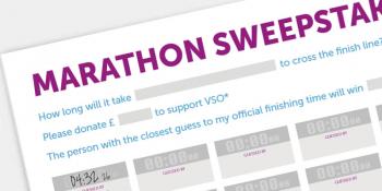VSO branded marathon sweepstake form