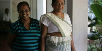 Staff at a care facility in Sri Lanka supported by VSO