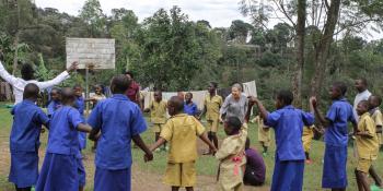 Jo Doyne playing with children from Ngwino Nawe village, Jo Doyne playing with children from Ngwino Nawe village,