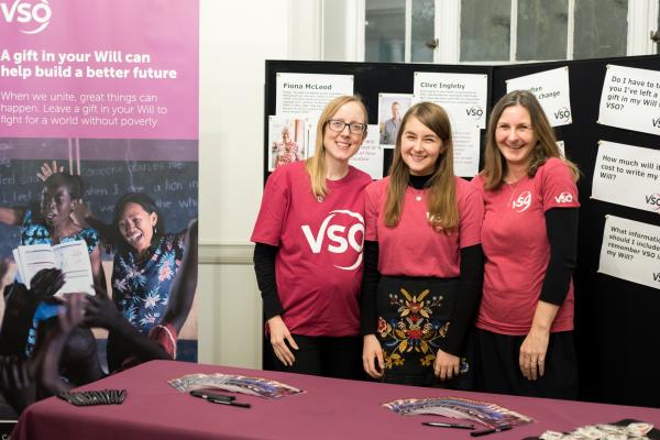 VSo staff at an event