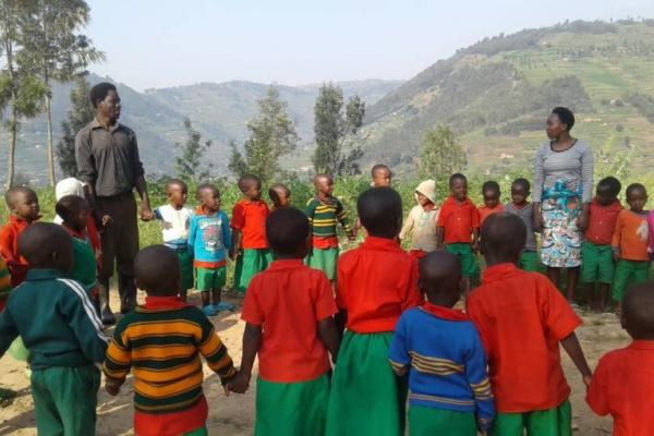 On the Ready to Read project in Rwanda, Juanito made classes more fun, with puppets, classes held outside and more teaching and learning materials.