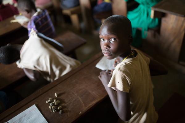 A schoolgirl in Karamoja