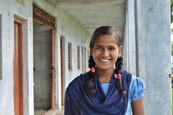 A schoolgirl in Nepal