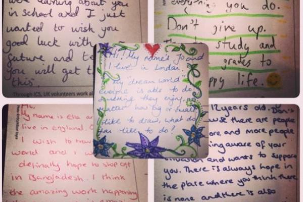 A selection of postcards written as part of former volunteer Max Son's project