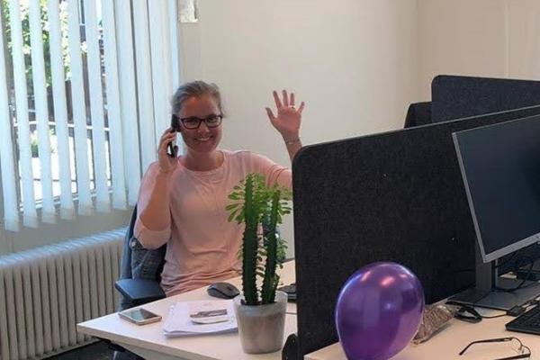 Willeke Gerritsen in her office where she works on public health.