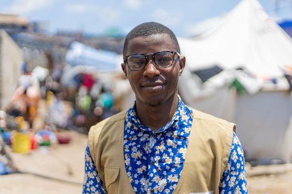 Sam, a project assistant at VSO in Freetown