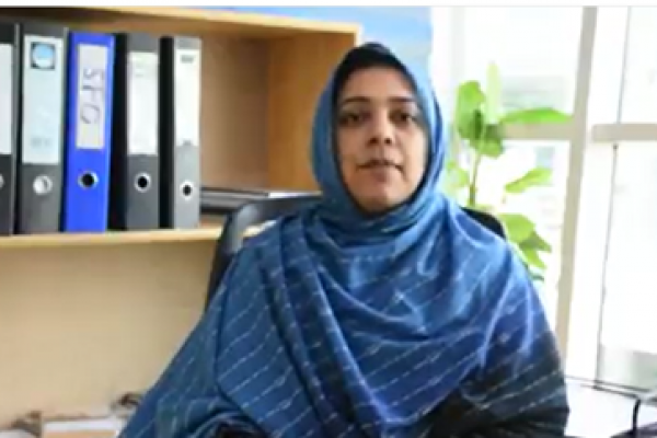 Nida Sughra, national volunteer for Inclusive Education in Pakistan