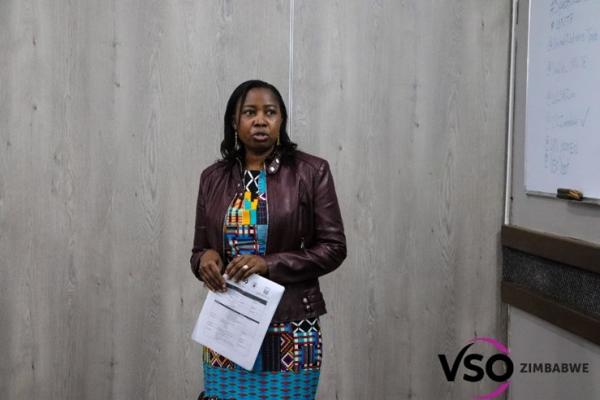 Margret Damba, national volunteer on the Speak it Loud project in Zimbabwe