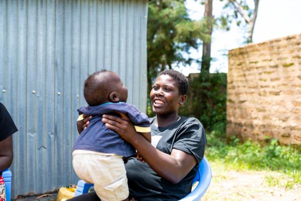 Student Julia (15) at catch-up centre, Migori, Kenya.